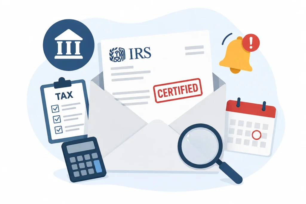 IRS certified letter