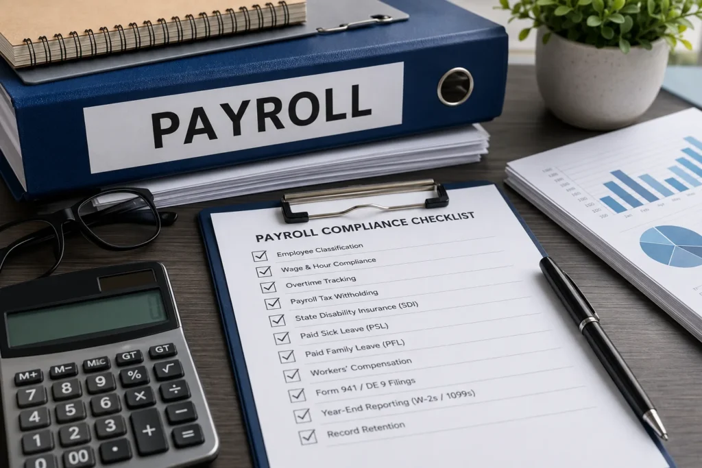 california payroll compliance bookkeeping 2026