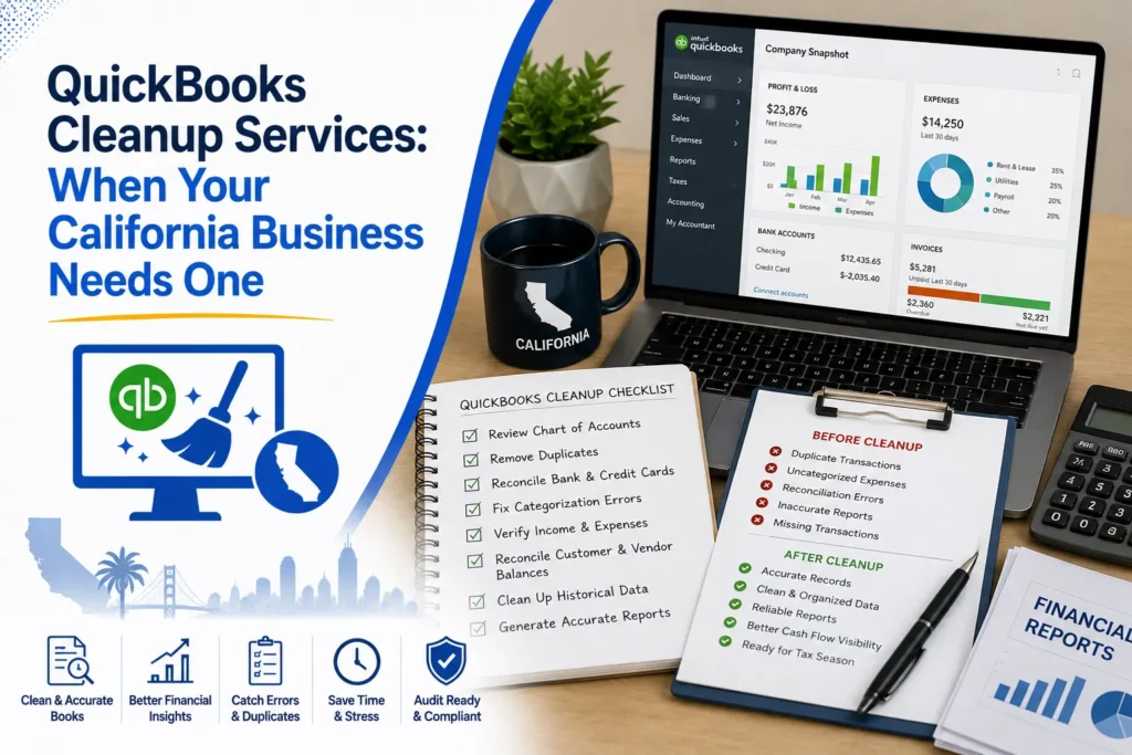 QuickBooks Cleanup Services: When Your California Business Needs One